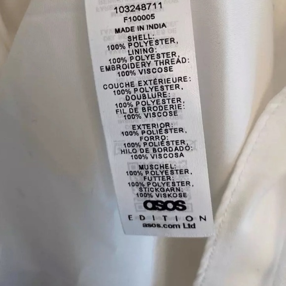 ASOS Edition Floral Embroidered Mesh Full Skirt - XS / 4 (runs small) - NEW! - Picture 6 of 9